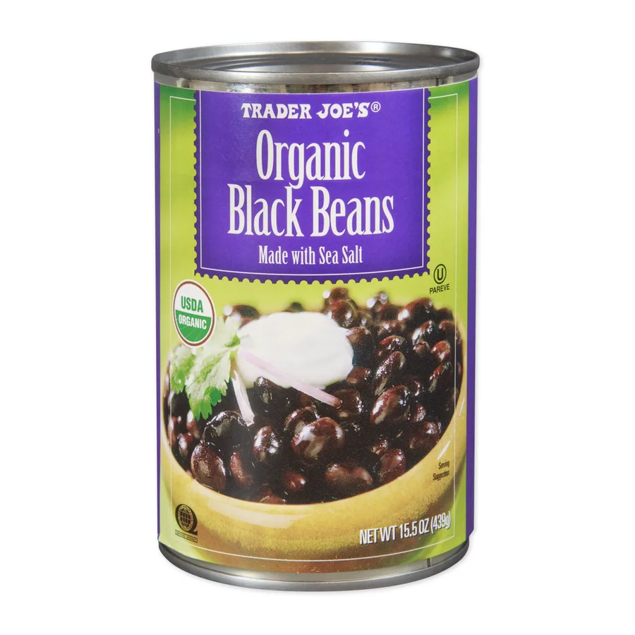 Trader Joe's Organic Black Beans, front of pack