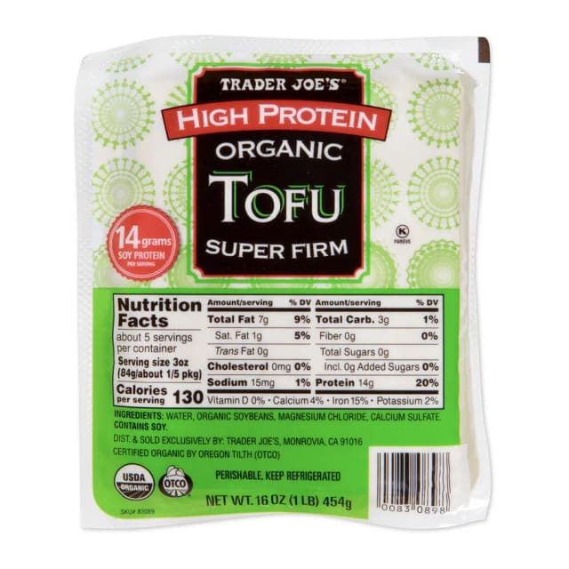 Trader Joe's High Protein Organic Tofu, front of pack