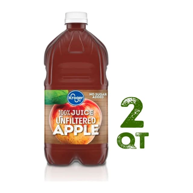 Kroger 100% Unfiltered Juice From Concentrate, front of pack