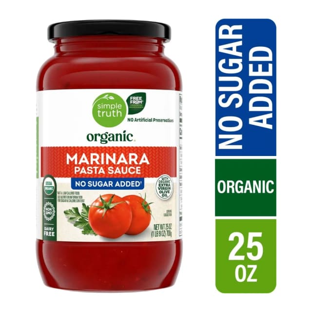 Simple Truth Marinara pasta sauce, front of pack