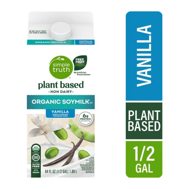 Simple Truth Vanilla Soymilk, front of pack