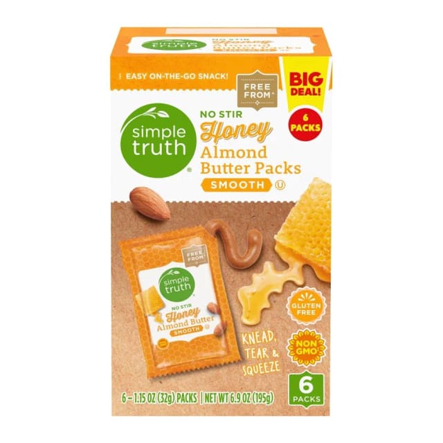 Simple Truth Honey almond butter, front of pack