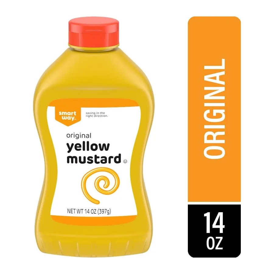 Smart Way Yellow Mustard, front of pack