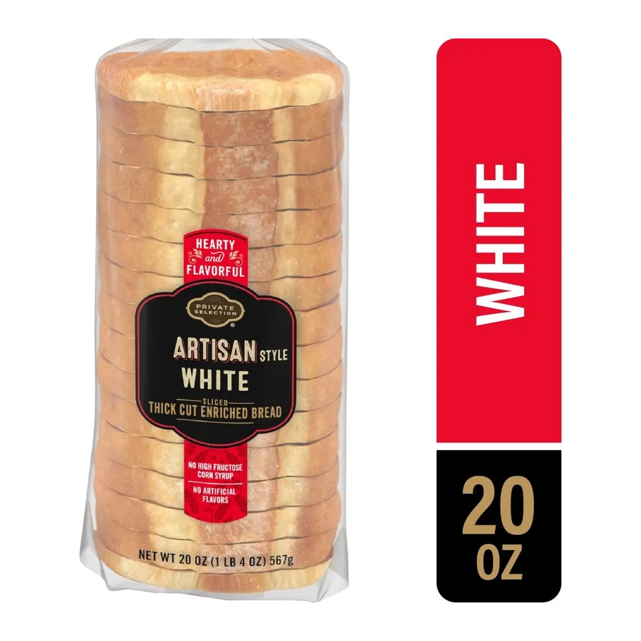 Private Selection Artisan Style White Bread, front of pack
