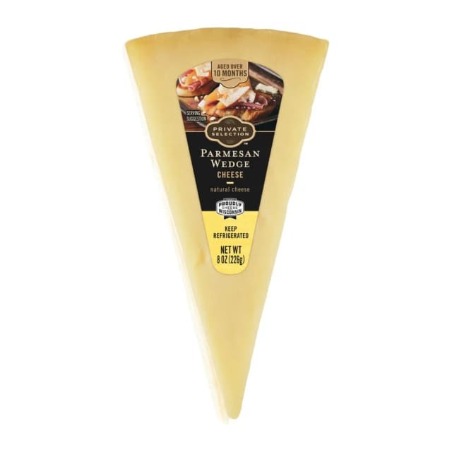 Private Selection Parmesan Wedge Cheese, front of pack