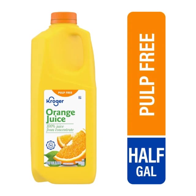Kroger Orange Juice, front of pack