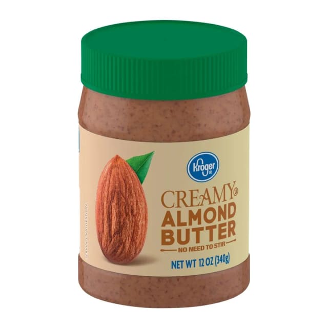 Kroger Creamy Almond Butter, front of pack