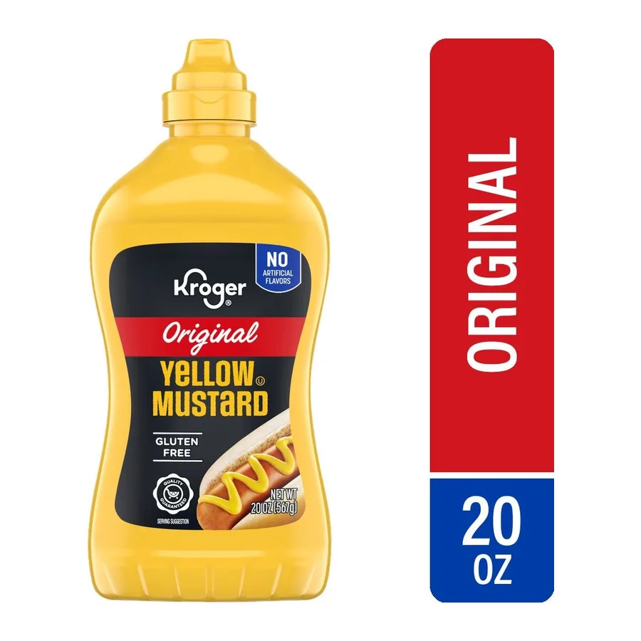 Kroger Yellow mustard, front of pack