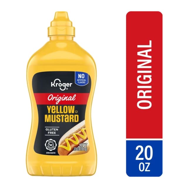 Kroger Yellow mustard, front of pack