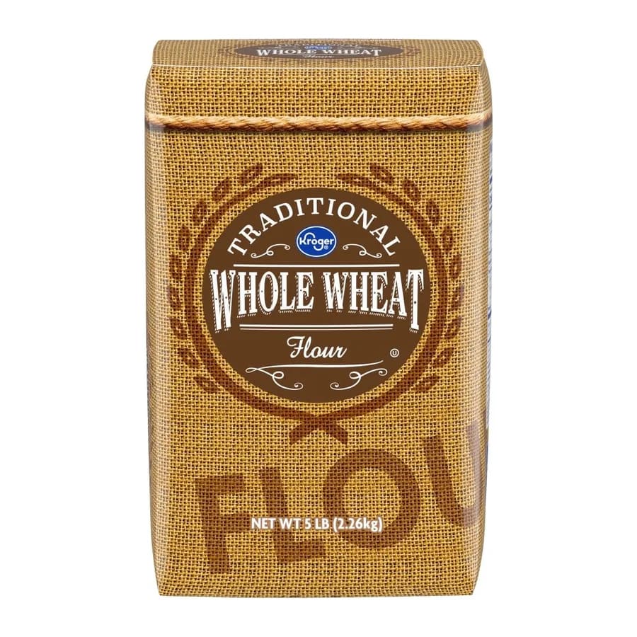Kroger Whole Wheat Flour, front of pack