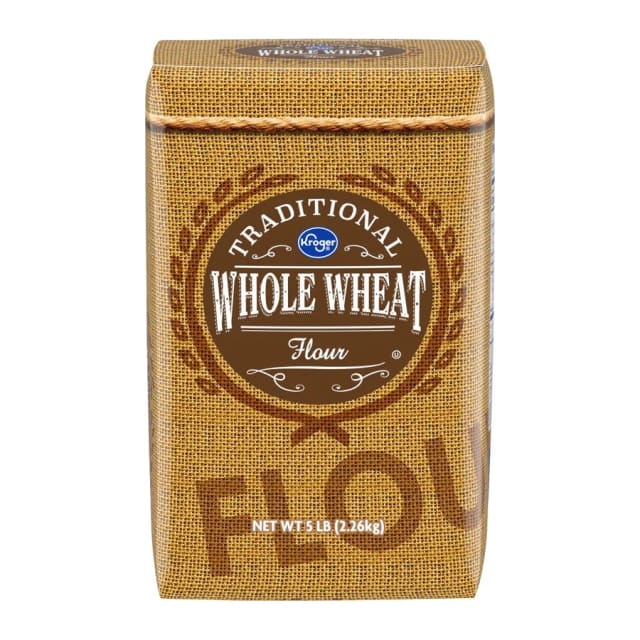 Kroger Whole Wheat Flour, front of pack
