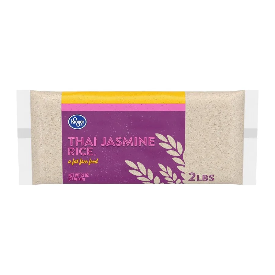Kroger Jasmine rice, front of pack