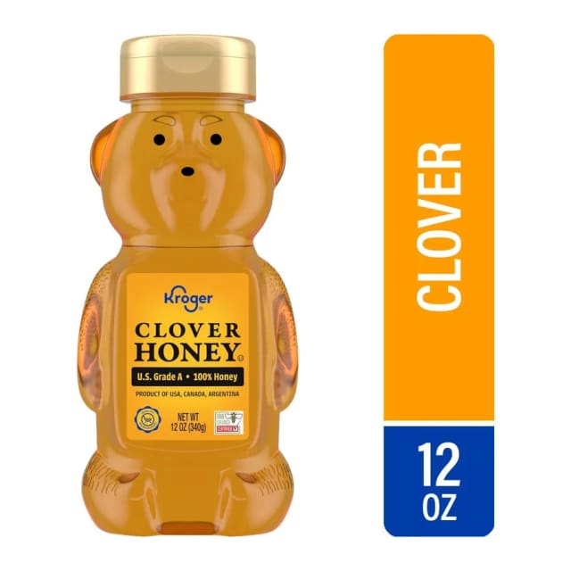 Kroger Clover honey, front of pack