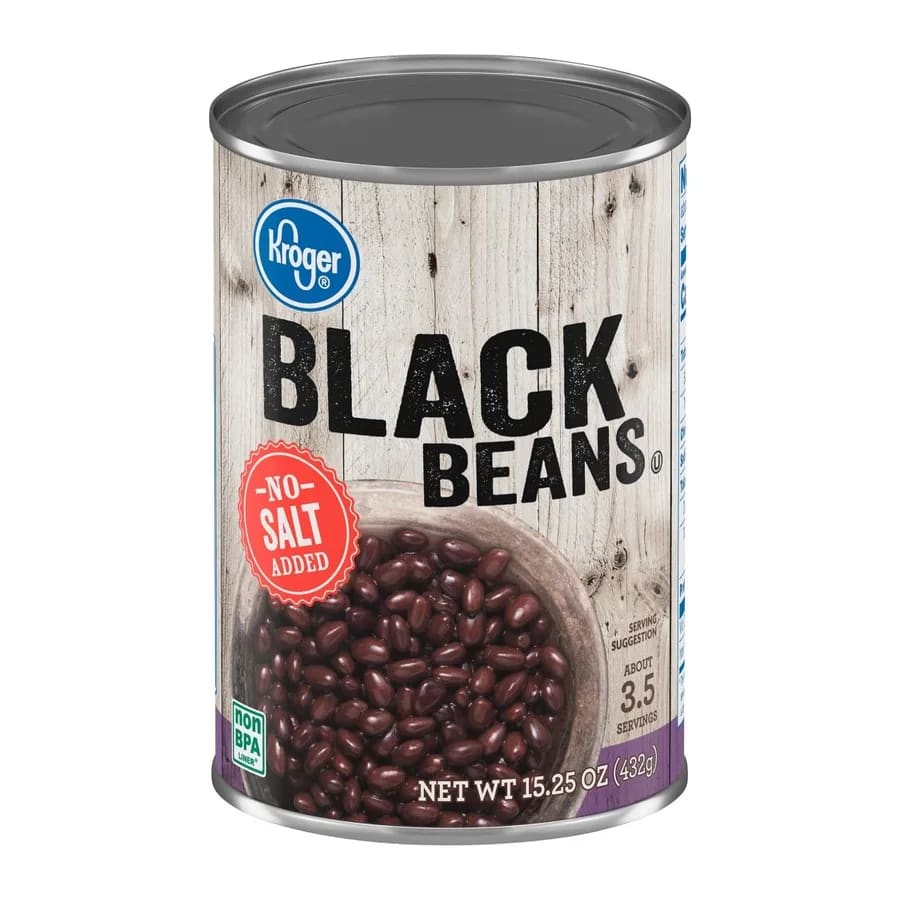 Kroger Black Beans, front of pack