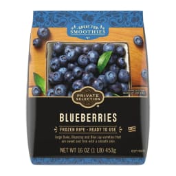 Private Selection Frozen blueberries, front of pack