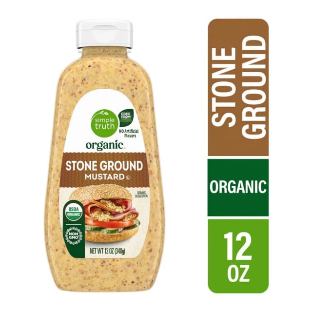 Simple Truth Stone Ground Mustard, front of pack