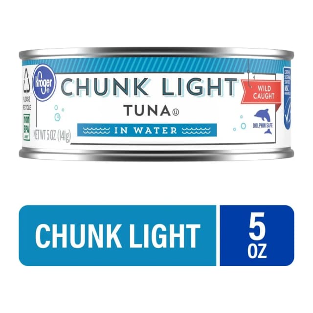 Kroger Chunk light tuna, front of pack