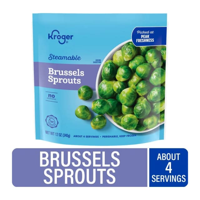 Kroger Traditional favorites brussels sprouts, front of pack