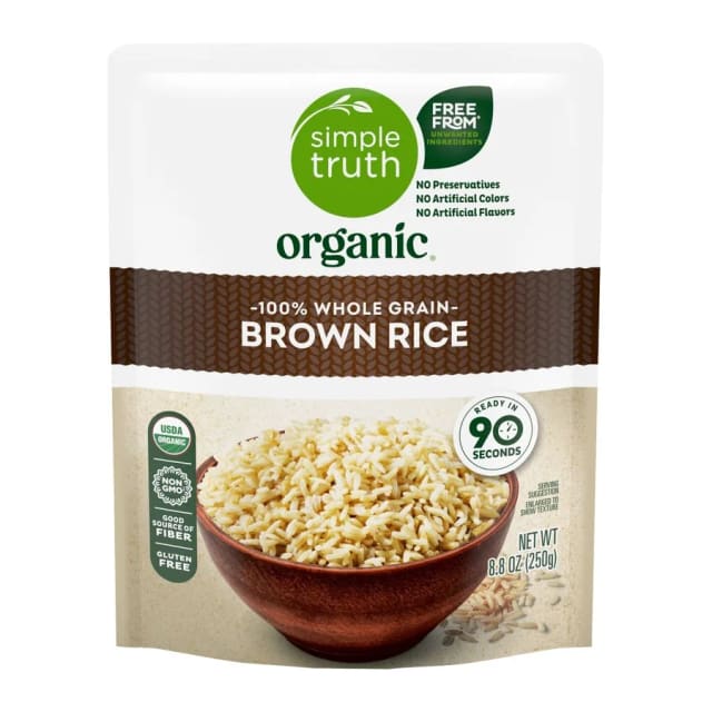 Simple Truth Brown rice, front of pack