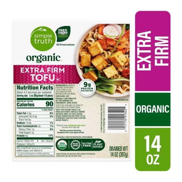 Simple Truth Organic Tofu Extra Firm, front of pack