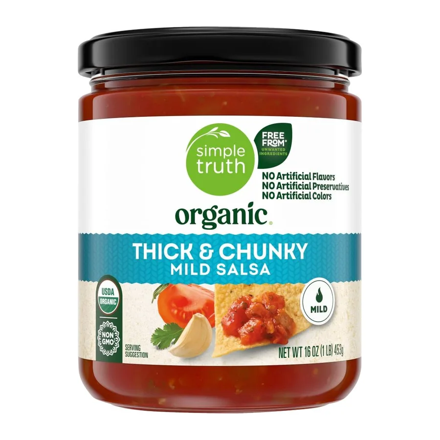 Simple Truth Thick and Chunky Mild Salsa, front of pack