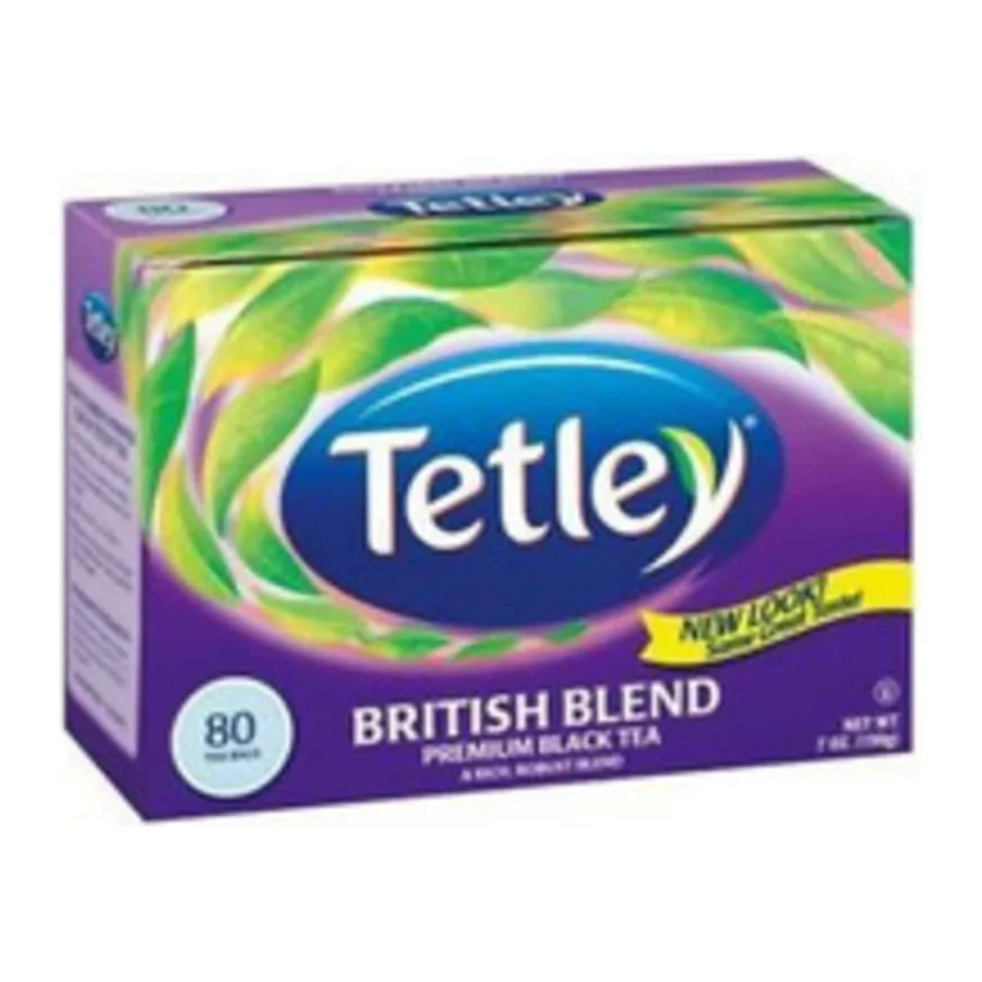 Tetley Premium black tea, front of pack