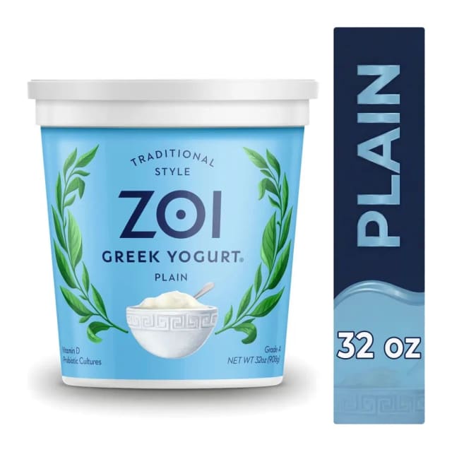Zoi Traditional Style Greek Yogurt, front of pack