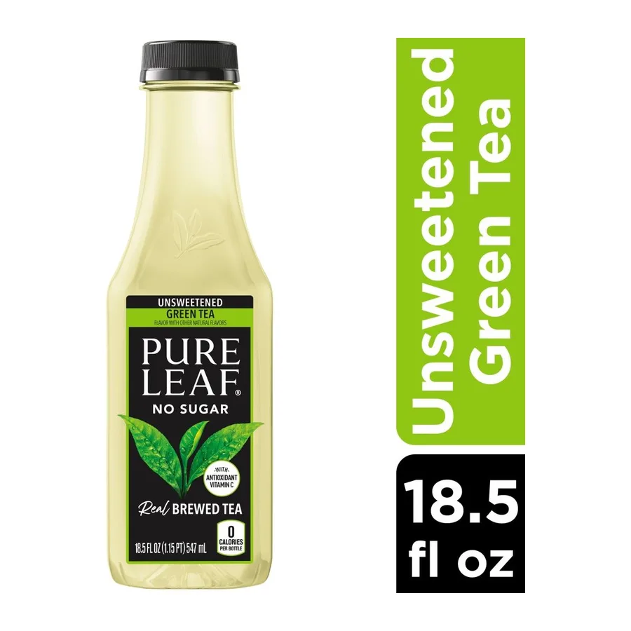 Pure Leaf Iced Tea Green Tea Unsweetened, front of pack