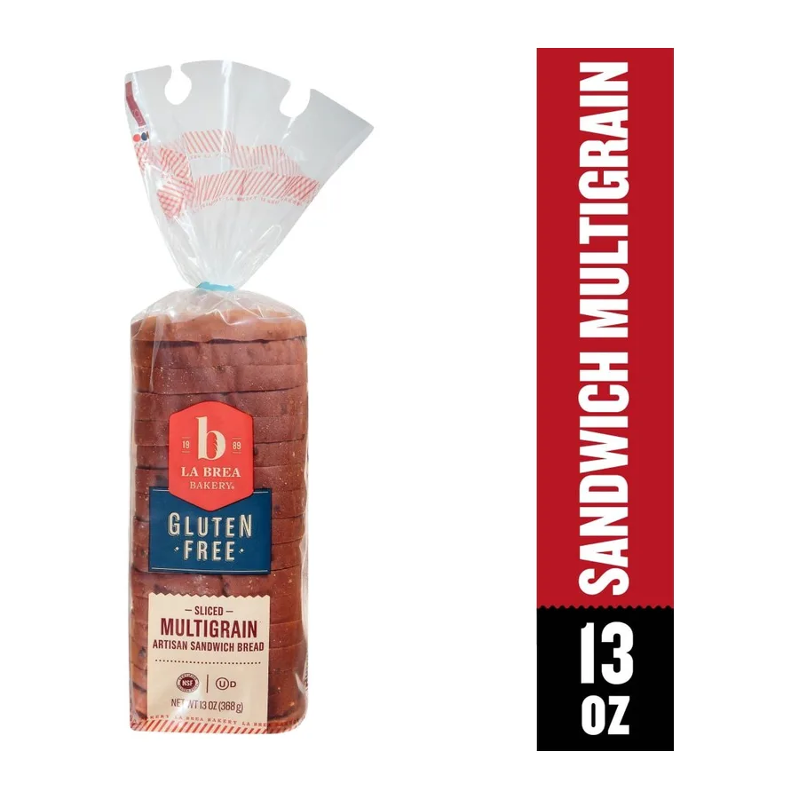 La Brea Bakery La brea gluten free multigrain sandwich bread, front of pack