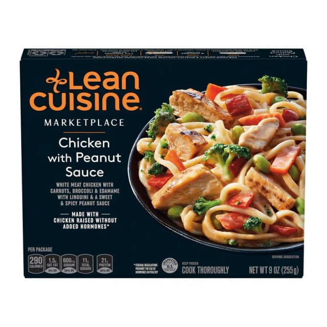 Lean Cuisine Chicken with peanut sauce, front of pack