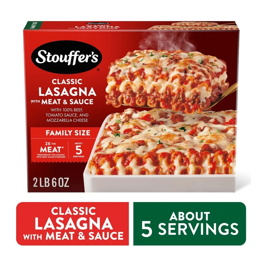Stouffer's Classic Lasagna with Meat & Sauce, front of pack