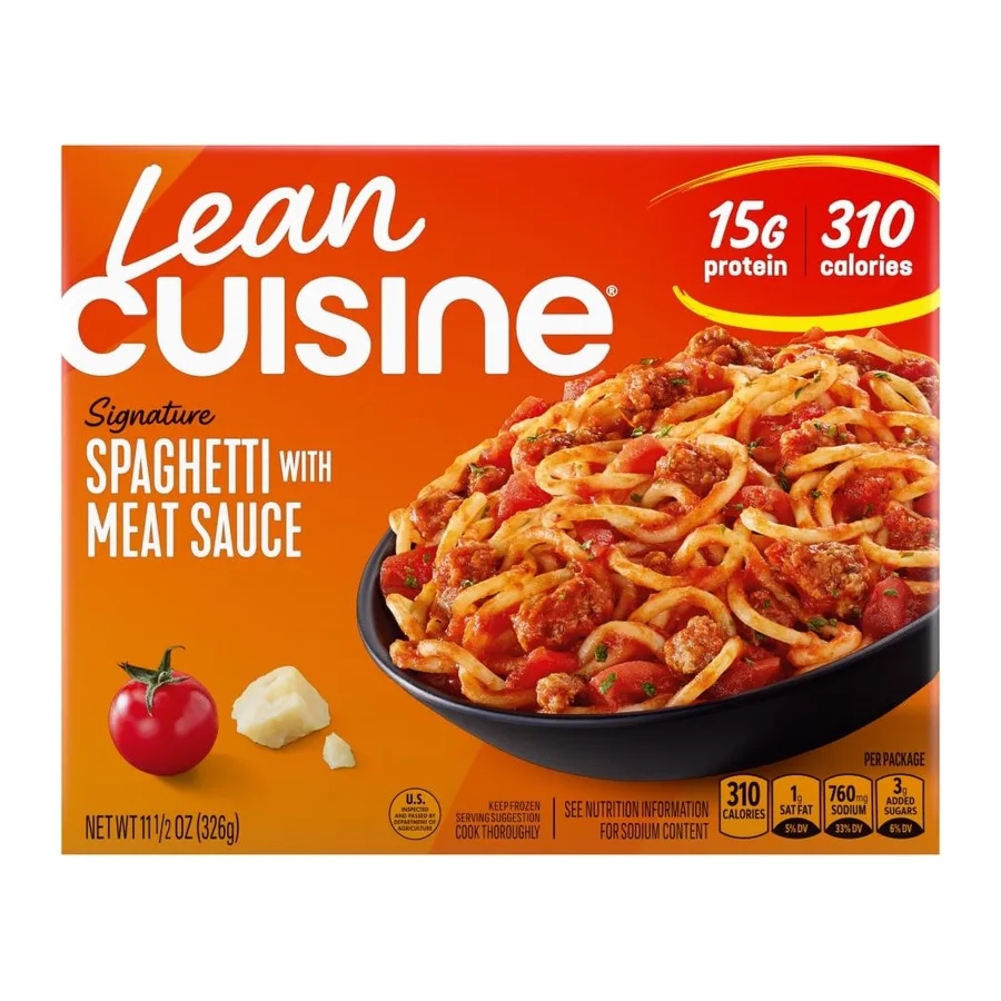 Lean Cuisine Spaghetti with Meat Sauce, front of pack