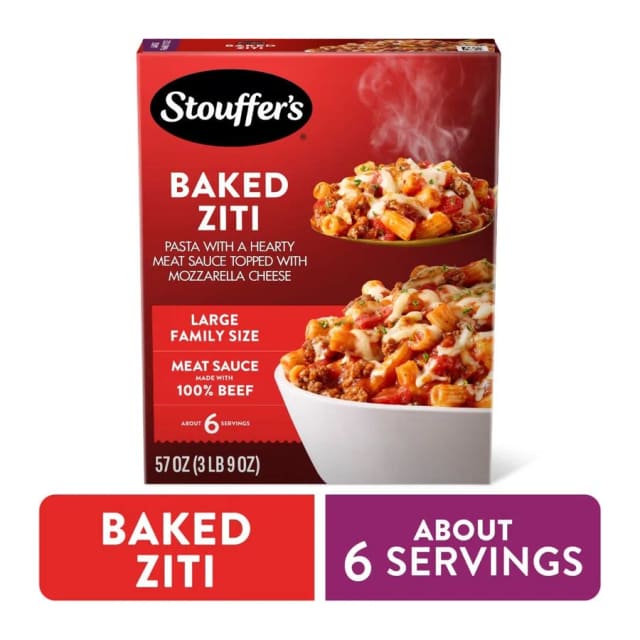 Stouffer's Baked Ziti, front of pack