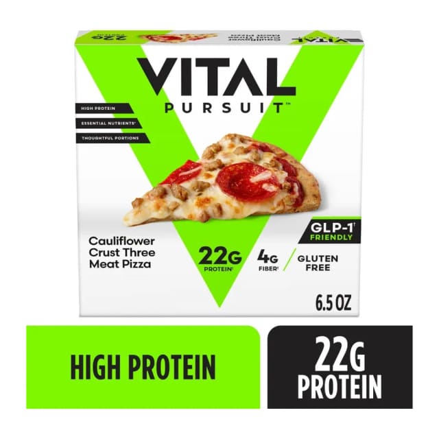 Life Cuisine Cauliflower Crust - Three Meat Pizza, front of pack