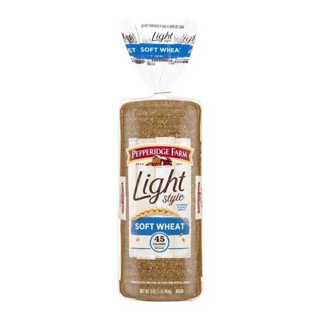 Pepperidge Farm Light style bread, soft wheat, front of pack