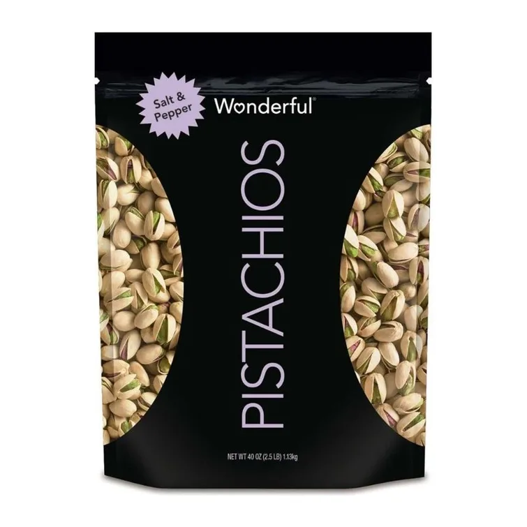 Wonderful Pistachios Salt & Pepper, front of pack