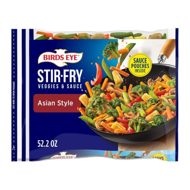 Birds Eye Stir-Fry Vegetables, front of pack
