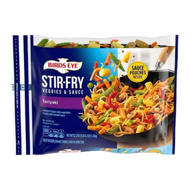 Birds Eye Teriyaki Stir-Fry Bag, front of pack