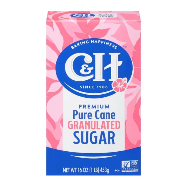 C&H Pure Cane Sugar Granulated White, front of pack