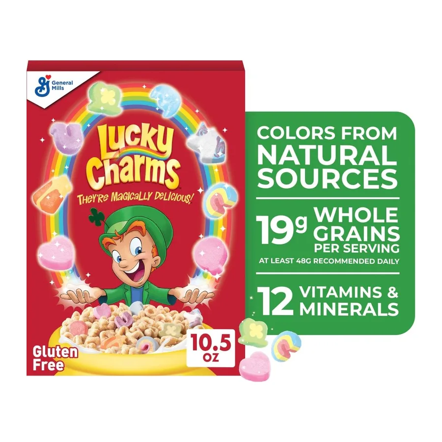 Lucky Charms Gluten Free Breakfast Cereal With Unicorn Marshmallows, front of pack