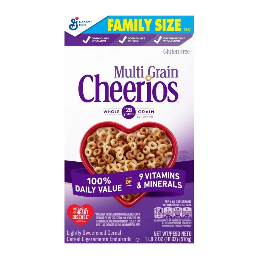 Cheerios Multi grain cheerios, front of pack