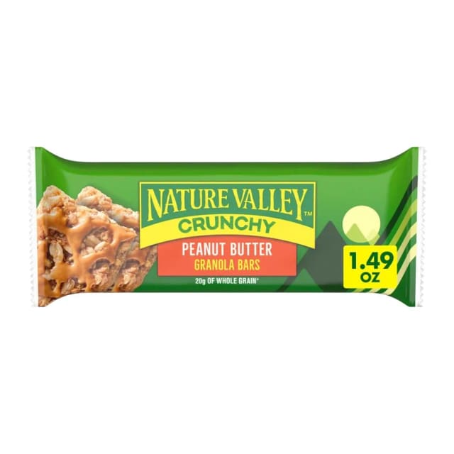 Nature Valley Crunchy granola bars, front of pack