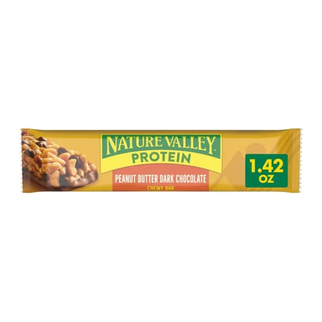 Nature Valley Peanut butter dark chocolate protein chewy bars, front of pack
