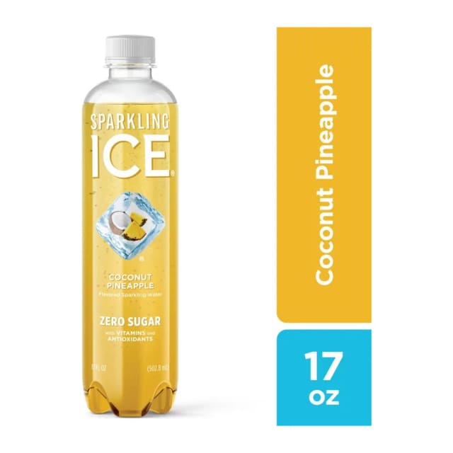 Sparkling Ice Coconut Pineapple, front of pack