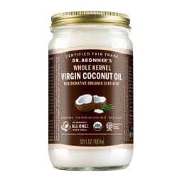 Dr. Bronner's Organic Virgin Coconut Oil Whole Kernel Unrefined, front of pack