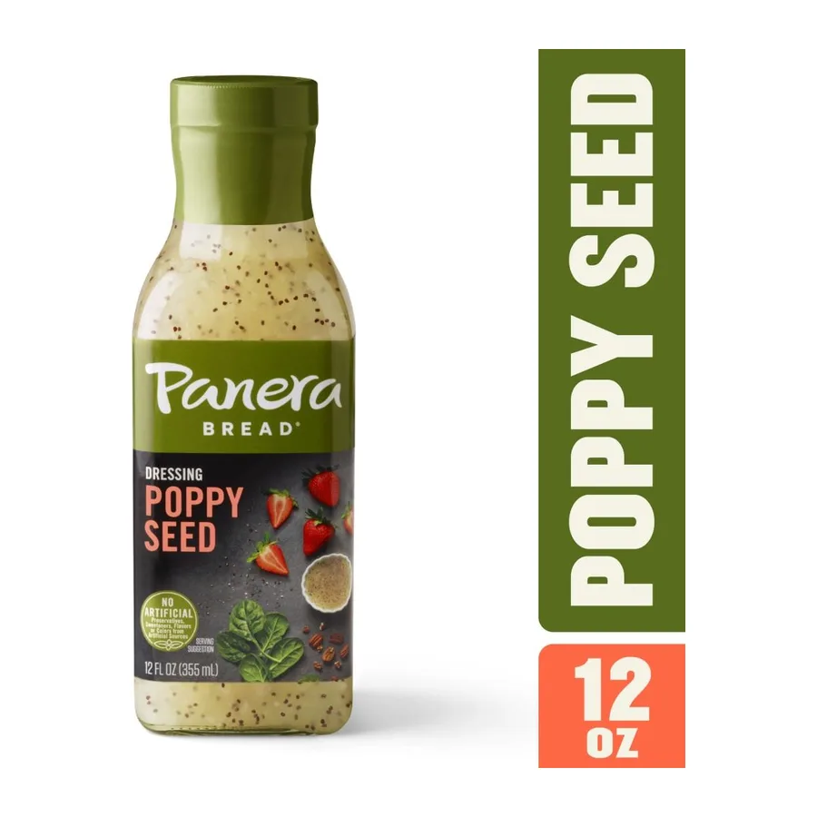 Panera Bread Poppyseed dressing, front of pack