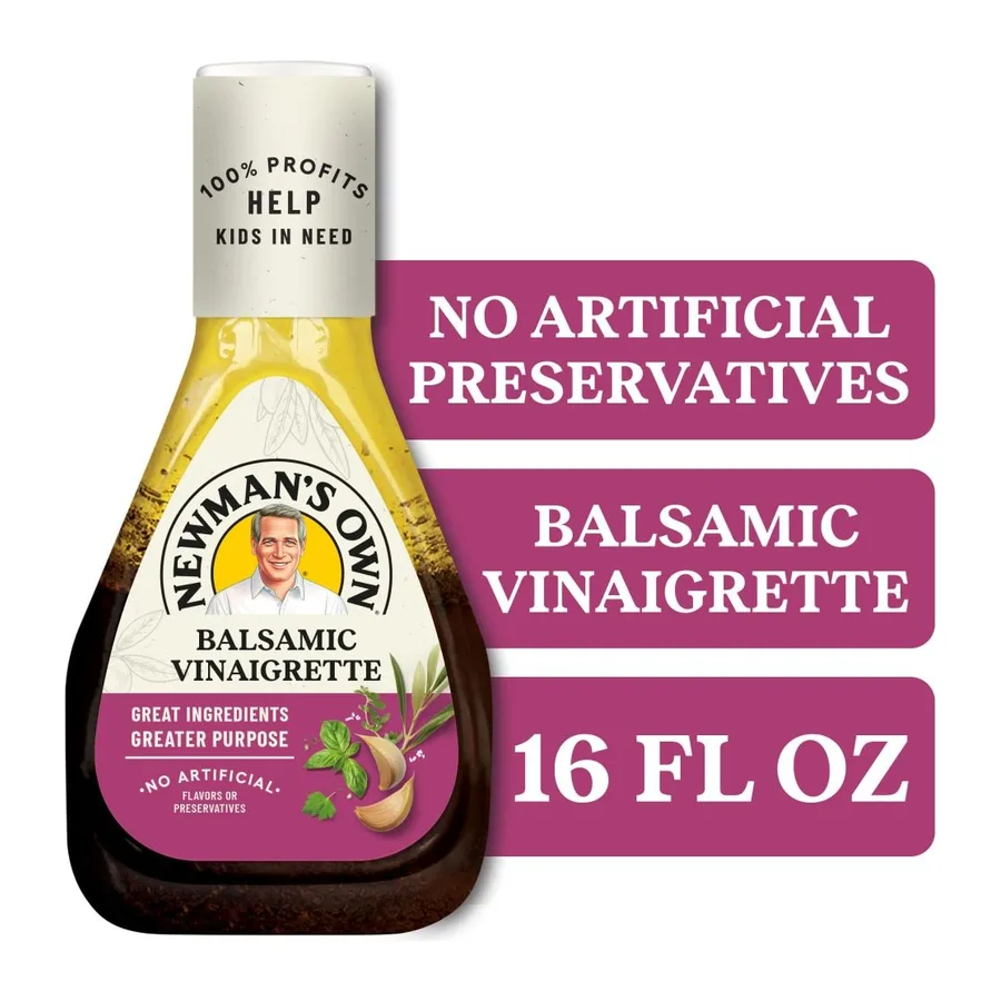 Newman's Own Balsamic Vinaigrette, front of pack