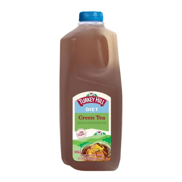 Turkey Hill Diet green tea with ginseng & honey, front of pack