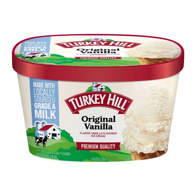 Turkey Hill Original Vanilla Ice Cream, front of pack