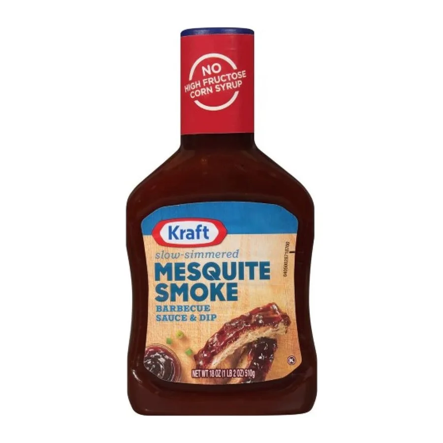 Kraft Bbq sauces, front of pack